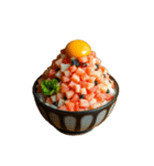 海老と刺身の丼ワールド（個別スタンプ：4）