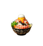 海老と刺身の丼ワールド（個別スタンプ：7）