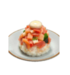 海老と刺身の丼ワールド（個別スタンプ：8）