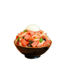海老と刺身の丼ワールド（個別スタンプ：9）