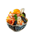 海老と刺身の丼ワールド（個別スタンプ：10）
