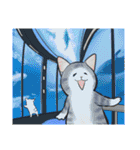 中高年ねこ 旅行編（個別スタンプ：9）