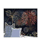 中高年ねこ 旅行編（個別スタンプ：12）