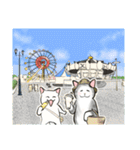 中高年ねこ 旅行編（個別スタンプ：17）