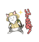 中高年ねこ 旅行編（個別スタンプ：28）