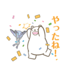 【空創Lab】シロクマと宇宙人（個別スタンプ：15）