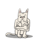 渋い顔した猫（個別スタンプ：35）