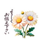 初夏 梅雨 気づかい 敬語✿大人上品お花（個別スタンプ：8）