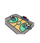 ネコガバスケ（動く）（個別スタンプ：1）