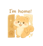 ふわふわリスの元気スタンプ（個別スタンプ：8）