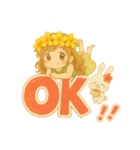マノアちゃんとうさちゃんのぽかぽか日和（個別スタンプ：7）