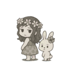 マノアちゃんとうさちゃんのぽかぽか日和（個別スタンプ：18）