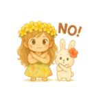 マノアちゃんとうさちゃんのぽかぽか日和（個別スタンプ：27）