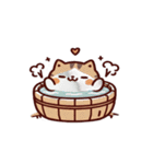 お風呂猫 神様お願いします,（個別スタンプ：4）
