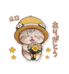 可愛い猫 シール風パステル 状況＆思いやり（個別スタンプ：6）