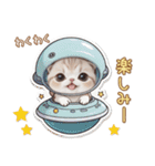 可愛い猫 シール風パステル 状況＆思いやり（個別スタンプ：16）