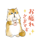 長毛にゃん（個別スタンプ：4）