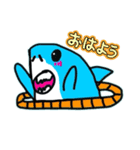 浮き輪ザメスタンプ（個別スタンプ：1）