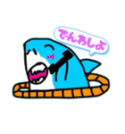 浮き輪ザメスタンプ（個別スタンプ：2）
