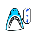 浮き輪ザメスタンプ（個別スタンプ：4）