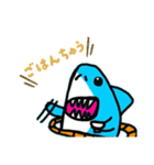 浮き輪ザメスタンプ（個別スタンプ：6）