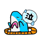 浮き輪ザメスタンプ（個別スタンプ：7）