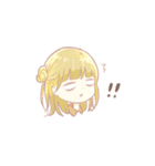 愛犬らぶの女の子 日常で使えるスタンプ（個別スタンプ：1）