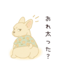 フレンチブルくんの日常（個別スタンプ：3）