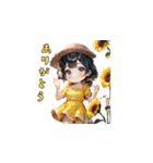 麦わら、かぶったら無敵説。（個別スタンプ：2）