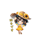 麦わら、かぶったら無敵説。（個別スタンプ：6）