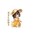 麦わら、かぶったら無敵説。（個別スタンプ：7）