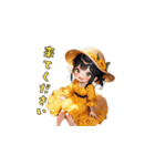 麦わら、かぶったら無敵説。（個別スタンプ：19）