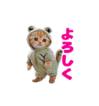 動く！着ぐるみねこちゃん（個別スタンプ：2）