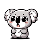 もふもふ 森の コアラ かわいい 癒し（個別スタンプ：13）