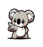 もふもふ 森の コアラ かわいい 癒し（個別スタンプ：17）