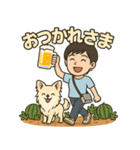 スイカ畑でわらびと散歩（個別スタンプ：6）