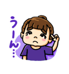 太眉マユちゃんの礼儀正しい日常（個別スタンプ：3）