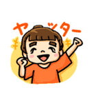太眉マユちゃんの礼儀正しい日常（個別スタンプ：4）