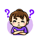 太眉マユちゃんの礼儀正しい日常（個別スタンプ：16）