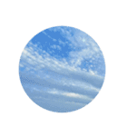 空と雲と天気の綺麗なスタンプ6文字無し（個別スタンプ：1）