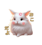 しろいうさぎとくろいうさぎ（個別スタンプ：2）