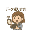 カメラ女子の毎日スタンプ（個別スタンプ：7）