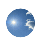 空と雲と天気の綺麗なスタンプ7 文字無し（個別スタンプ：1）