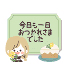 モノトーンGirlyちゃん・Work（個別スタンプ：4）