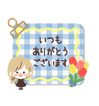 モノトーンGirlyちゃん・Work（個別スタンプ：6）