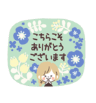 モノトーンGirlyちゃん・Work（個別スタンプ：8）