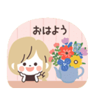 モノトーンGirlyちゃん・Work（個別スタンプ：9）