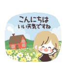 モノトーンGirlyちゃん・Work（個別スタンプ：12）