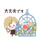 モノトーンGirlyちゃん・Work（個別スタンプ：13）