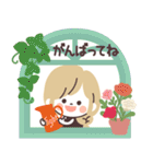 モノトーンGirlyちゃん・Work（個別スタンプ：18）